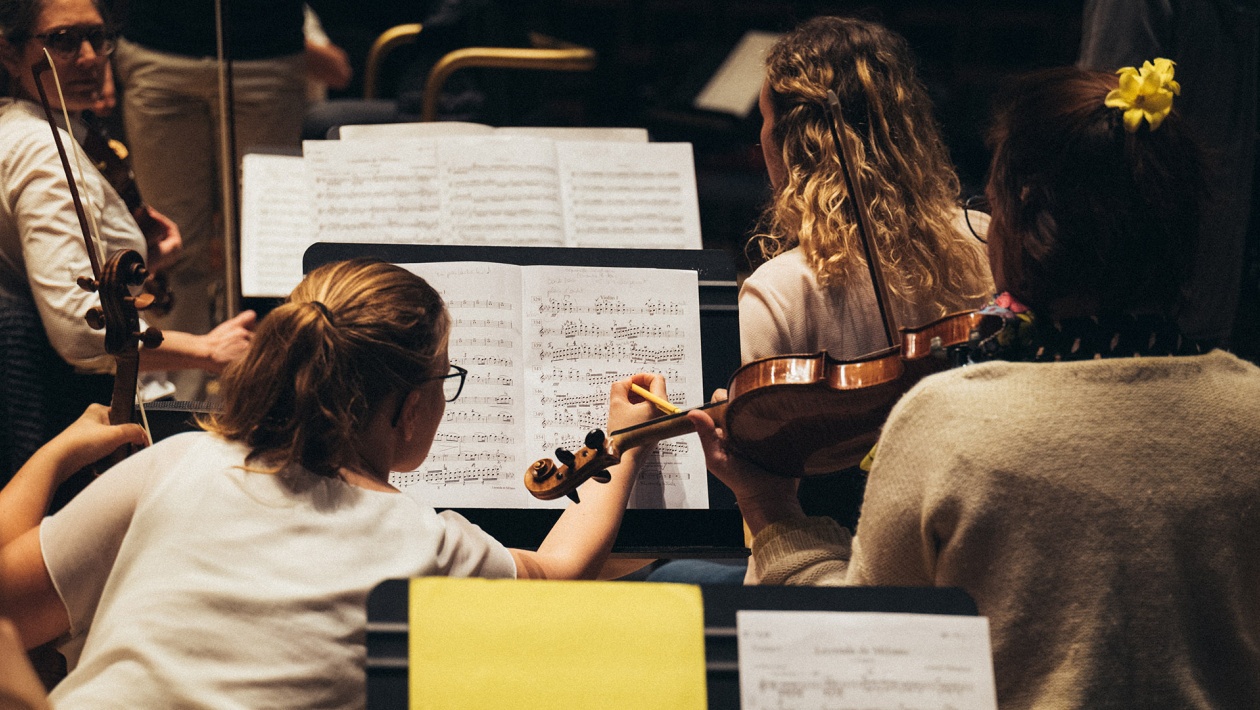 Orchestre amateur de la Part-Dieu en répétition