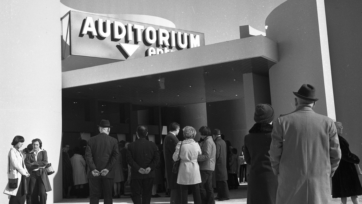 Entrée de l'Auditorium en 1975