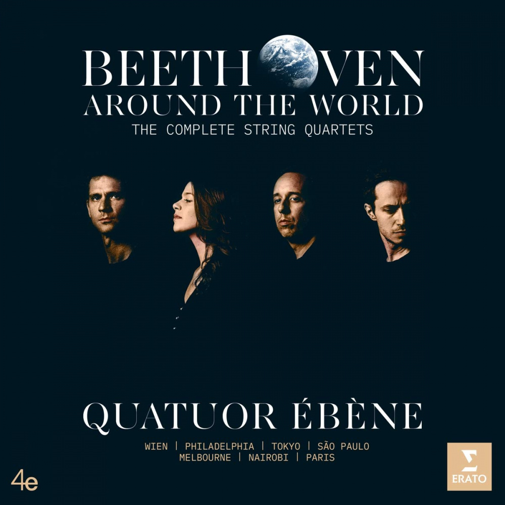 Pochette du cd « Beethoven, Around the world » du Quatuor Ebène