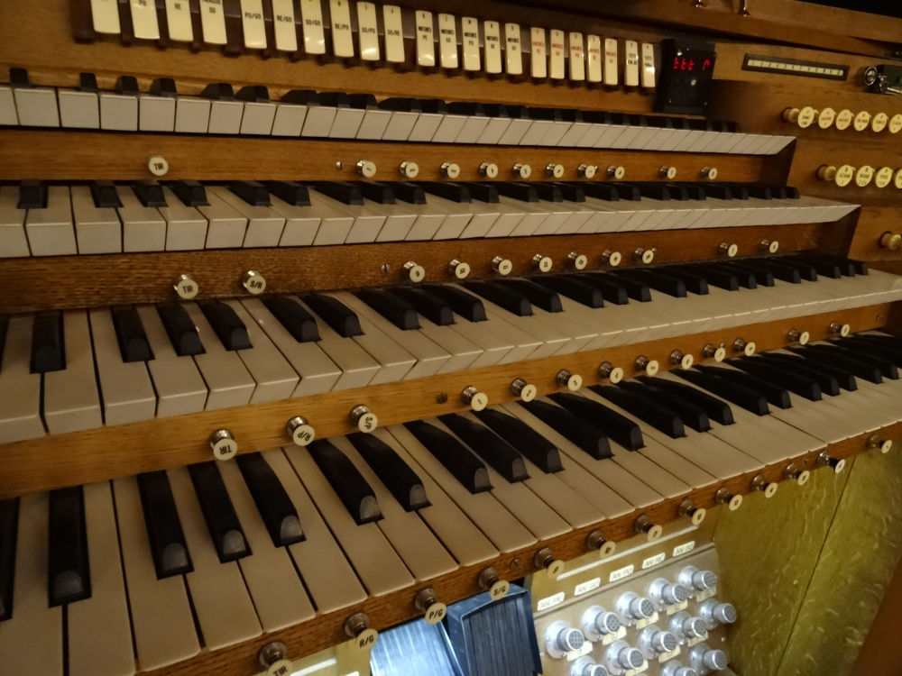 Console de l’orgue, claviers