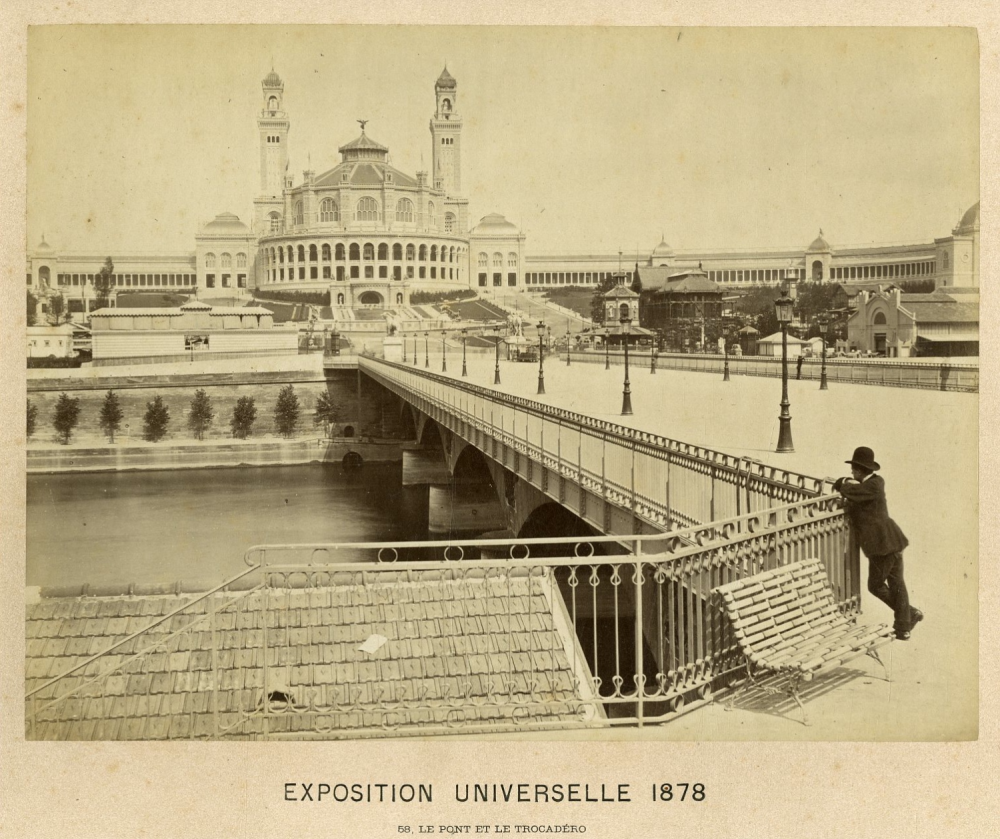 Vue générale du palais du Trocadéro en 1878