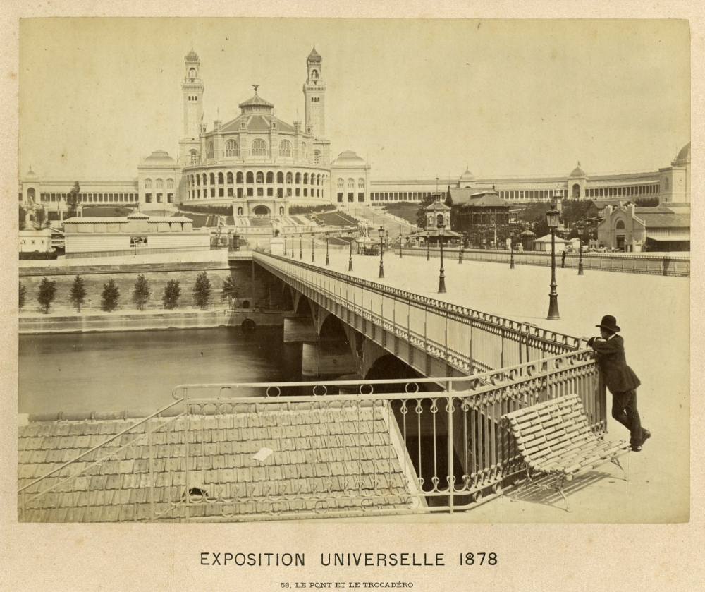  Pictorial view of the Palais du Trocadéro in 1878 