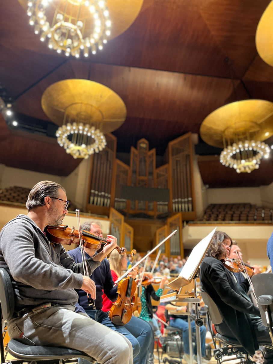 Orchestre national de Lyon en répétition