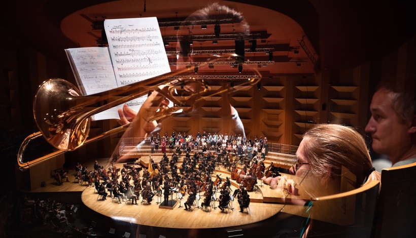 Orchestre national de Lyon sur la scène de l'Auditorium