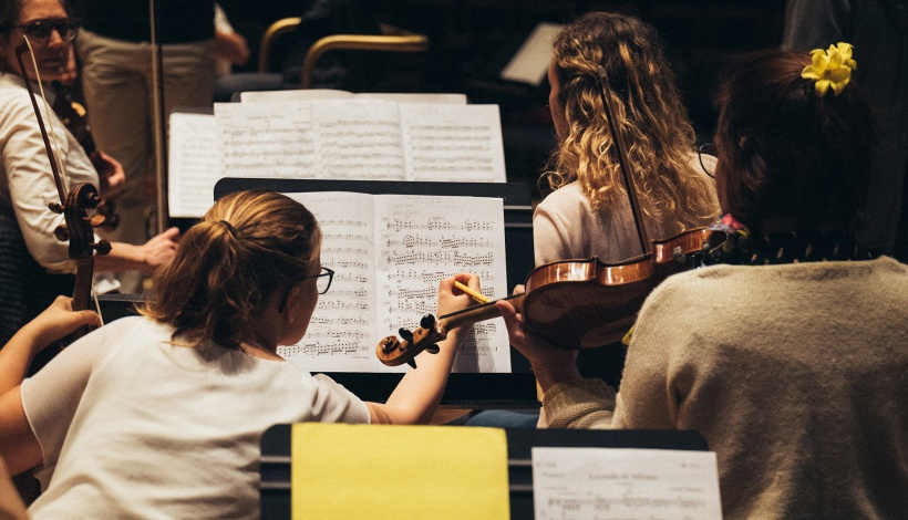 Orchestre amateur de la Part-Dieu en répétition