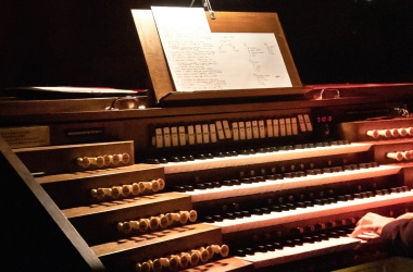 Console de l'orgue de l'Auditorium