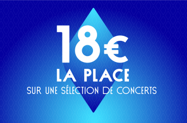 18 € la place sur une sélection de trois concerts