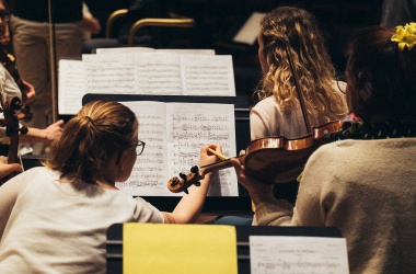 Orchestre amateur de la Part-Dieu en répétition